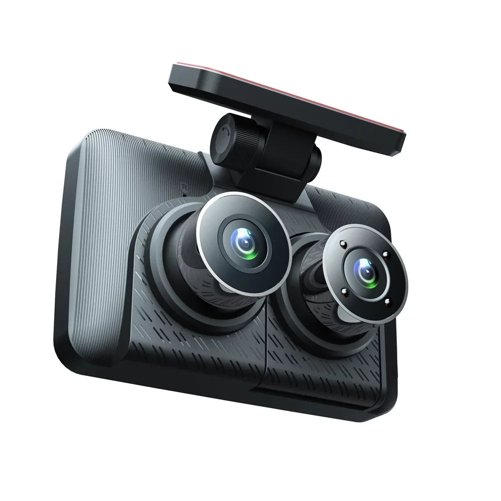 Camcorder, Car Triple Clear Rearview Mirror 4in Dash Recording Channel Andoer Cam, Car Video
