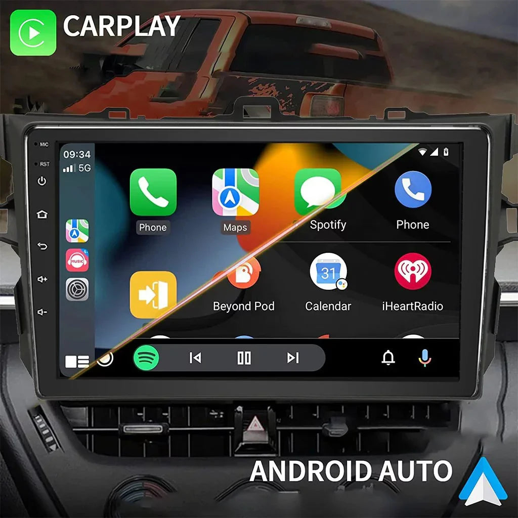 Compatible GPS Camera Navigation, Android Double FM&AM, Support Stereo Corolla 12 Bluetooth, Car Radio Inch Auto,9 Screen Binize Car with CarPlay&Android for 08-12 Toyota Backup Touch Din