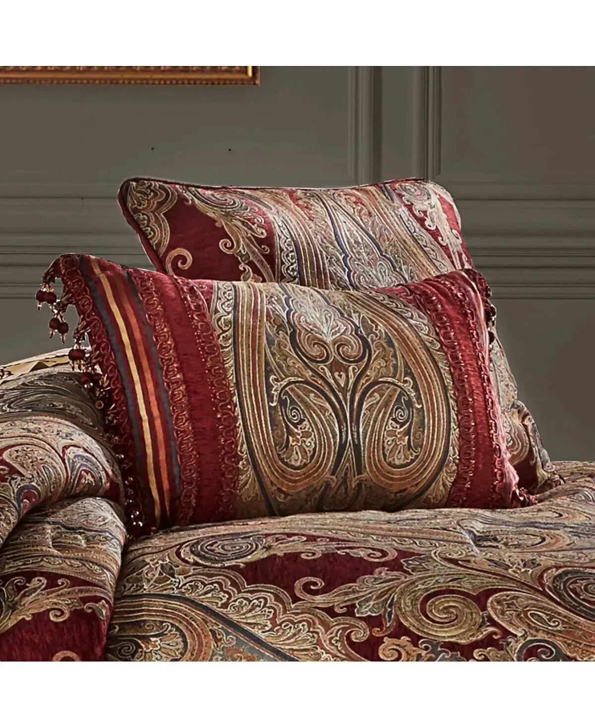 Rousseau 23″, 15″ Red Pillow, J Boudoir x Queen New York Decorative