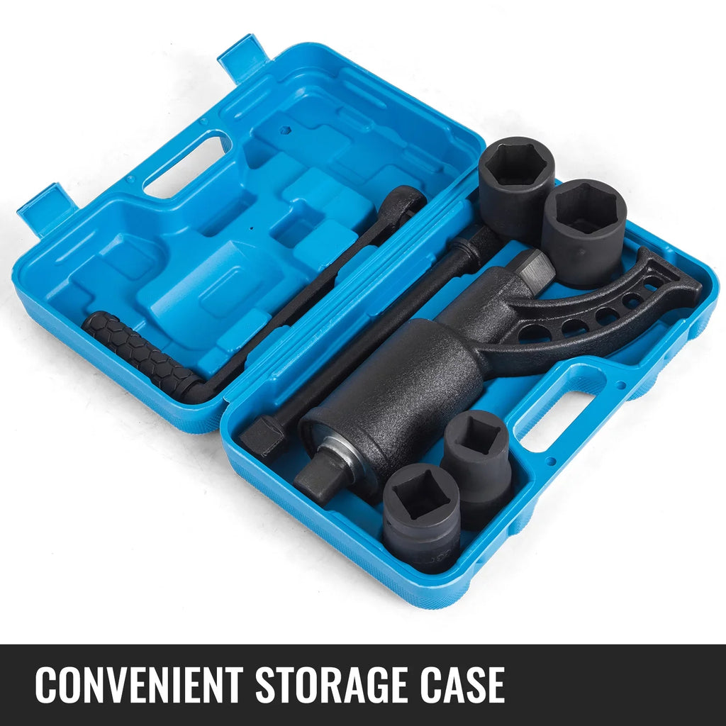 Wrench Labor Torque Multiplier Lug Lugnuts BENTISM Nut 4 Set Saving Sockets w/ Case 1:58