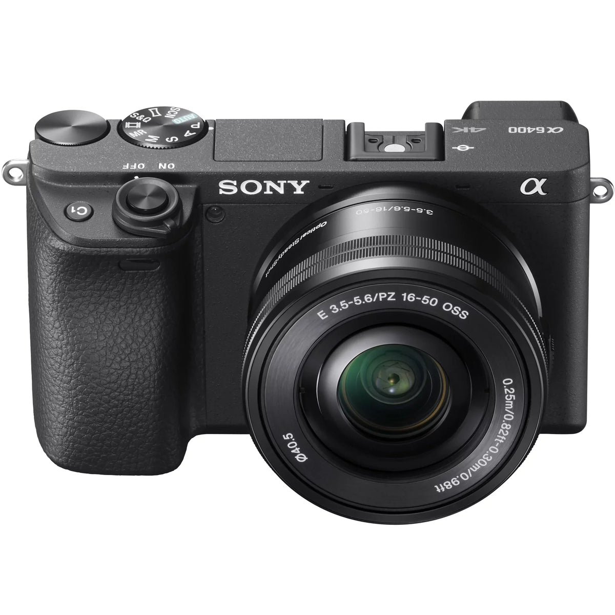 Lens Editing Bundle ILCE-6400L/B 0.43x Angle f/3.5-5.6 Power Telephoto 2.2X Extra Lens with 4K Sony 16-50mm + Wide Deco Camera Kit OSS Set and & Gear Case Mirrorless Battery Filter (Black) a6400