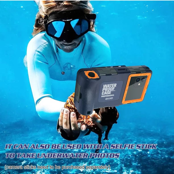 LCD to Liquidproof K7 Snorkeling Video UrbanX Underwater Lanyard And Protective with Inch Surfing Diving Professional Up Lenovo for Case Phones all 6.9 Swimming Housing [15m/50ft] Photo