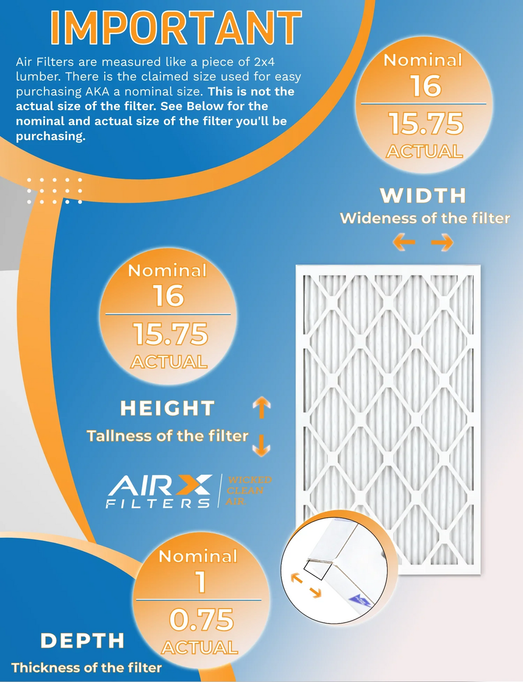 by USA of 1200, Rating, MERV CLEAN AIRX Filters WICKED MPR 11 Comparable 1000, 16x16x1 Air 12 in AIR. Efficiency Made FILTERS Filter MPR 7, Pack FPR Furnace Furnace Filters of Pack High to 12