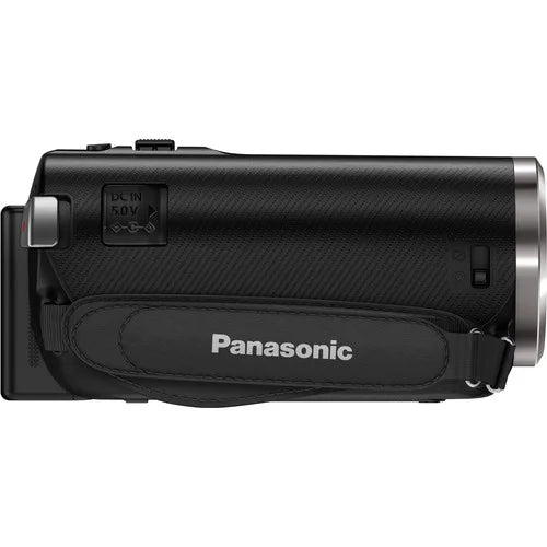 50x Optical Zoom Full Black with - Stabilized Panasonic HC-V180K Camcorder HD