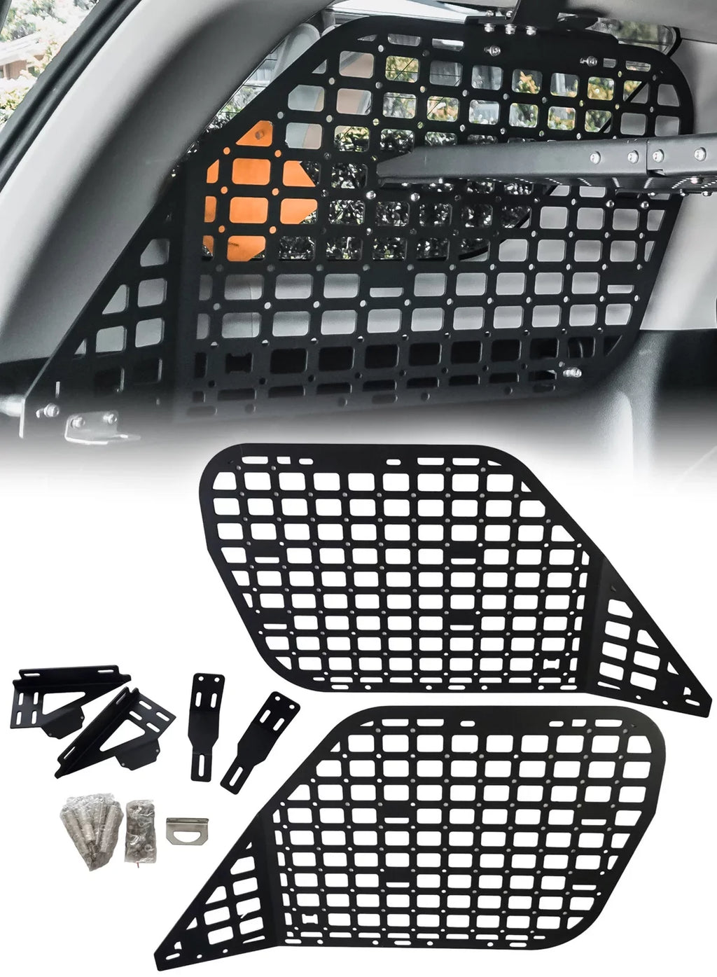 Molle BAKOD Panel for MSPS100 Window 4Runner 2010-2023 Toyota Black Shelf MSW100 Set Storage