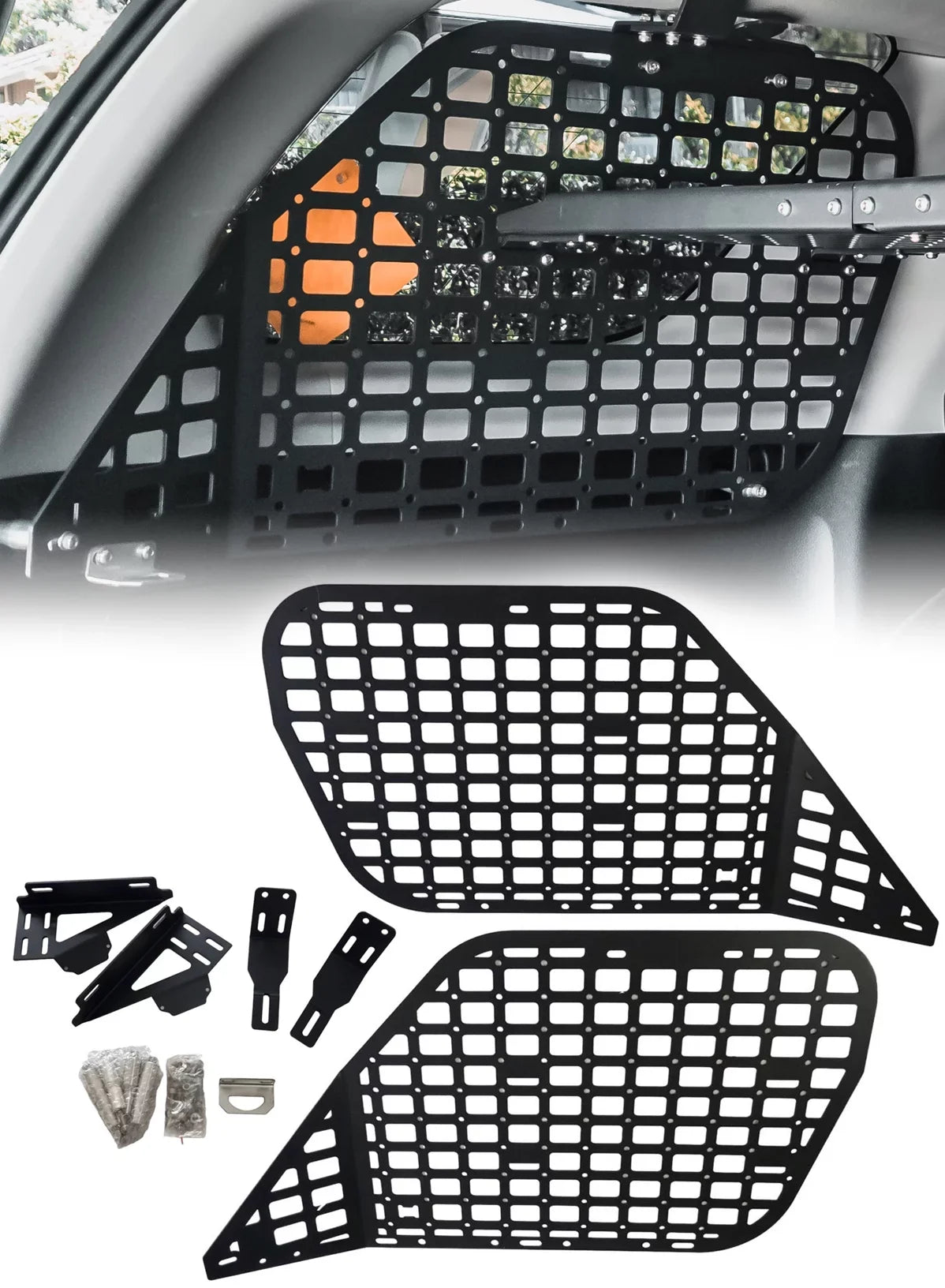 Molle BAKOD Panel for MSPS100 Window 4Runner 2010-2023 Toyota Black Shelf MSW100 Set Storage