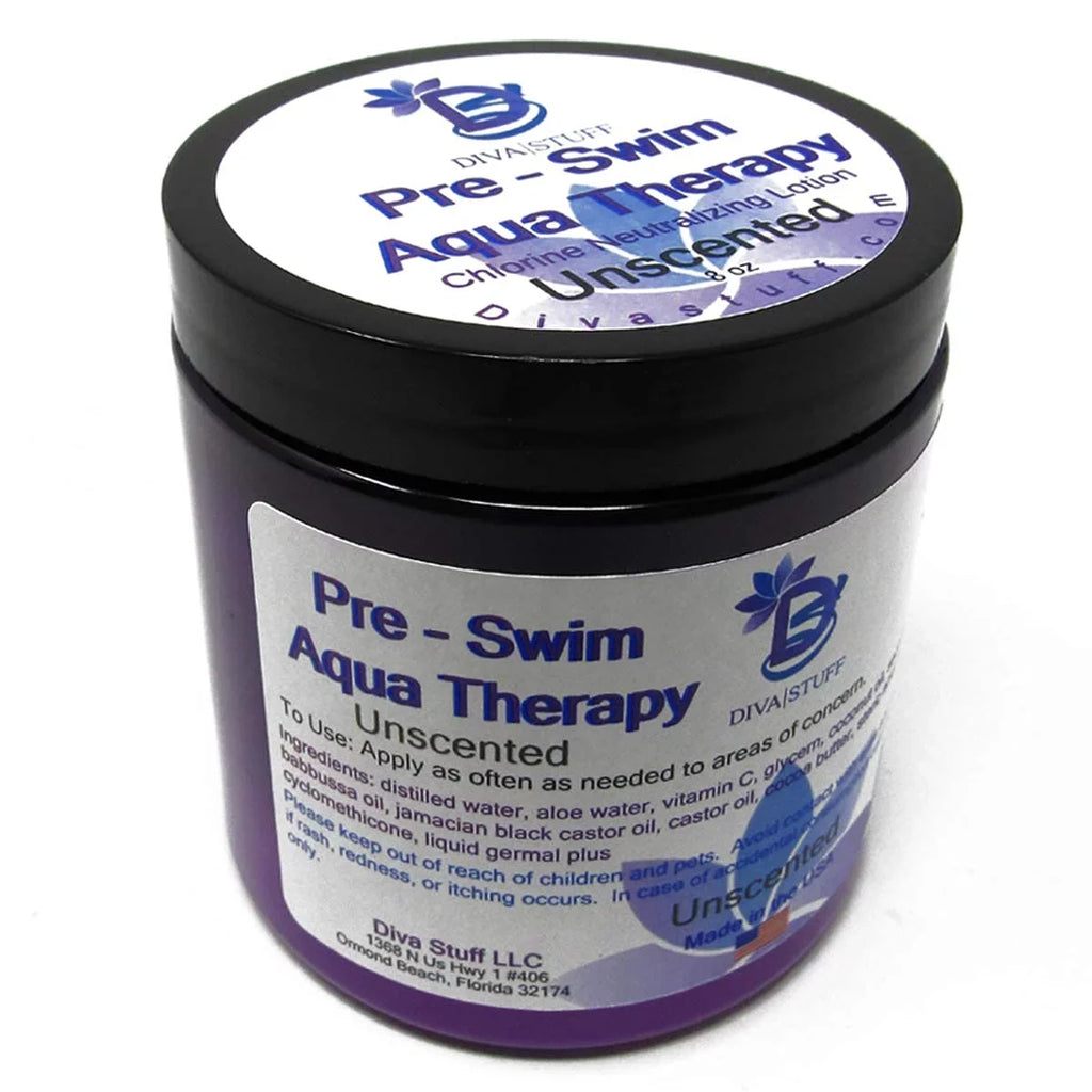 Chlorine Liquid, Therapy Unscented, From 3 Diva Neutralizing and Lotion,Protects pack,By Salt Stuff Chlorine Body Pre-Swim  Skin