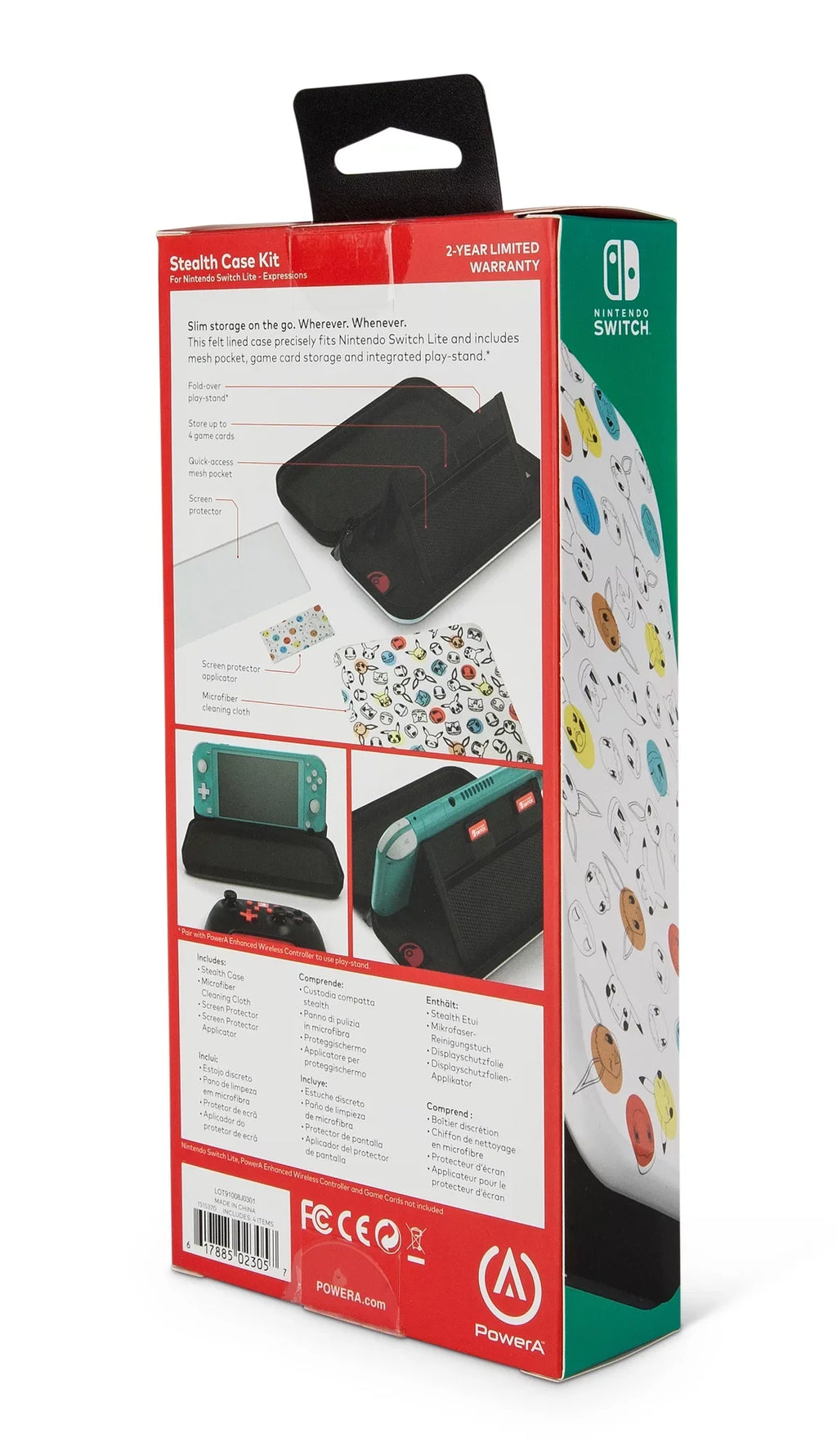 Lite Case PowerA - Expressions Nintendo Switch Stealth for Pokémon Kit