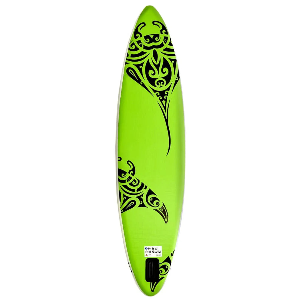 Suzicca Inflatable Green Set 120.1"x29.9"x5.9" Paddleboard