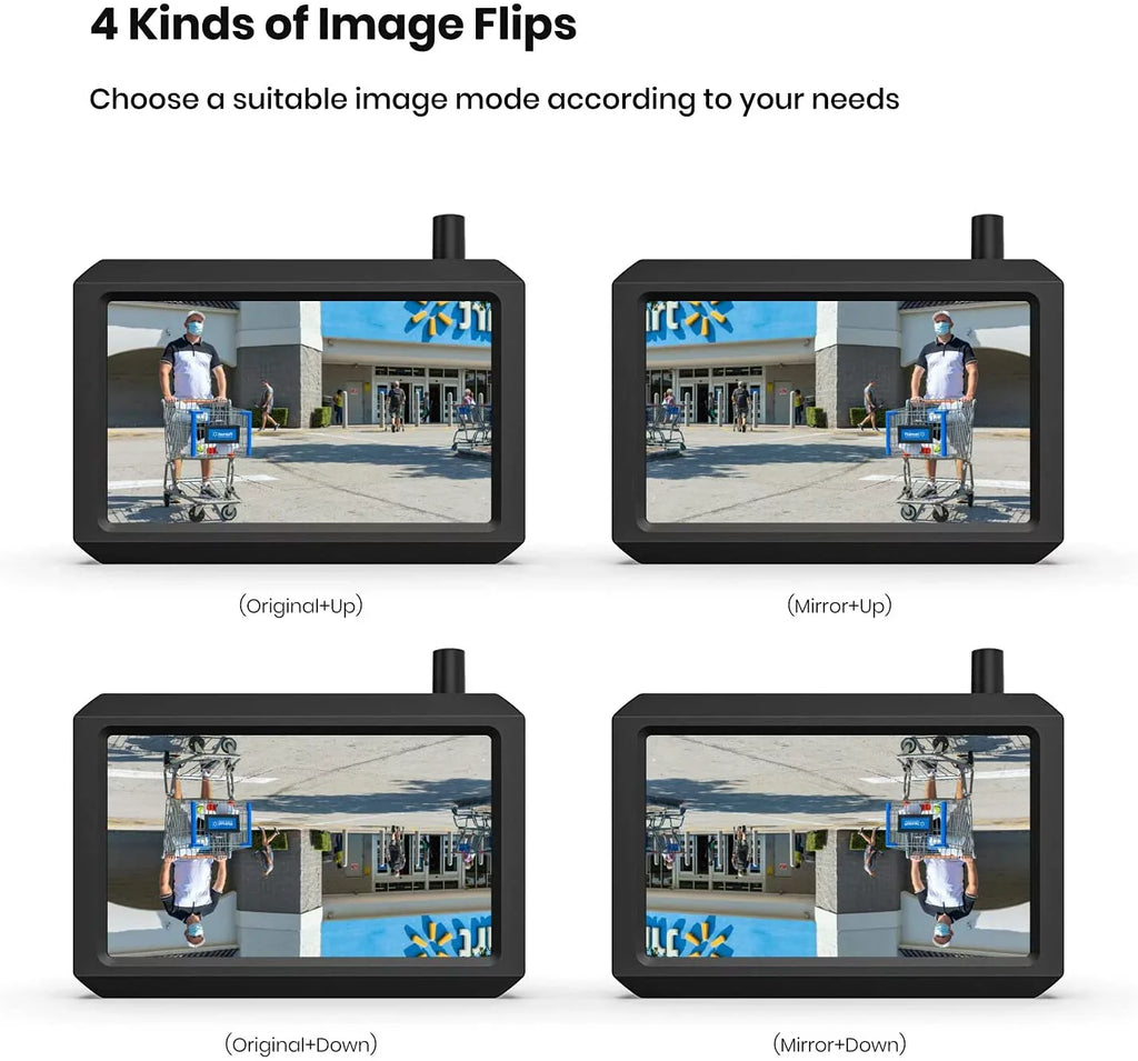 Backup System with Trucks Wireless for View Rear Highway Panel, Camera Observation Trailer Auto-Vox Camera Solar