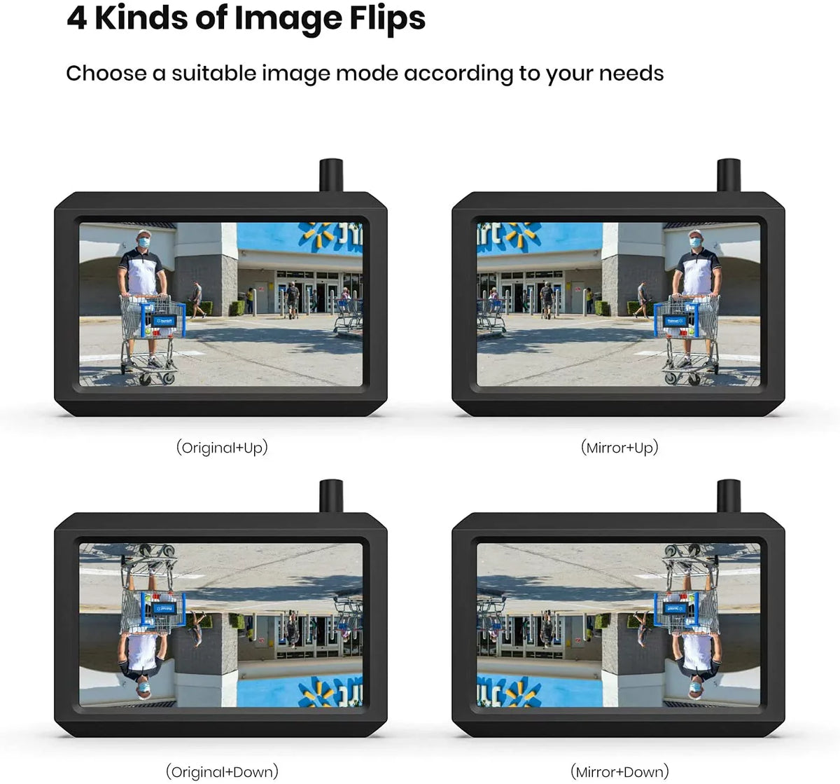 Backup System with Trucks Wireless for View Rear Highway Panel, Camera Observation Trailer Auto-Vox Camera Solar