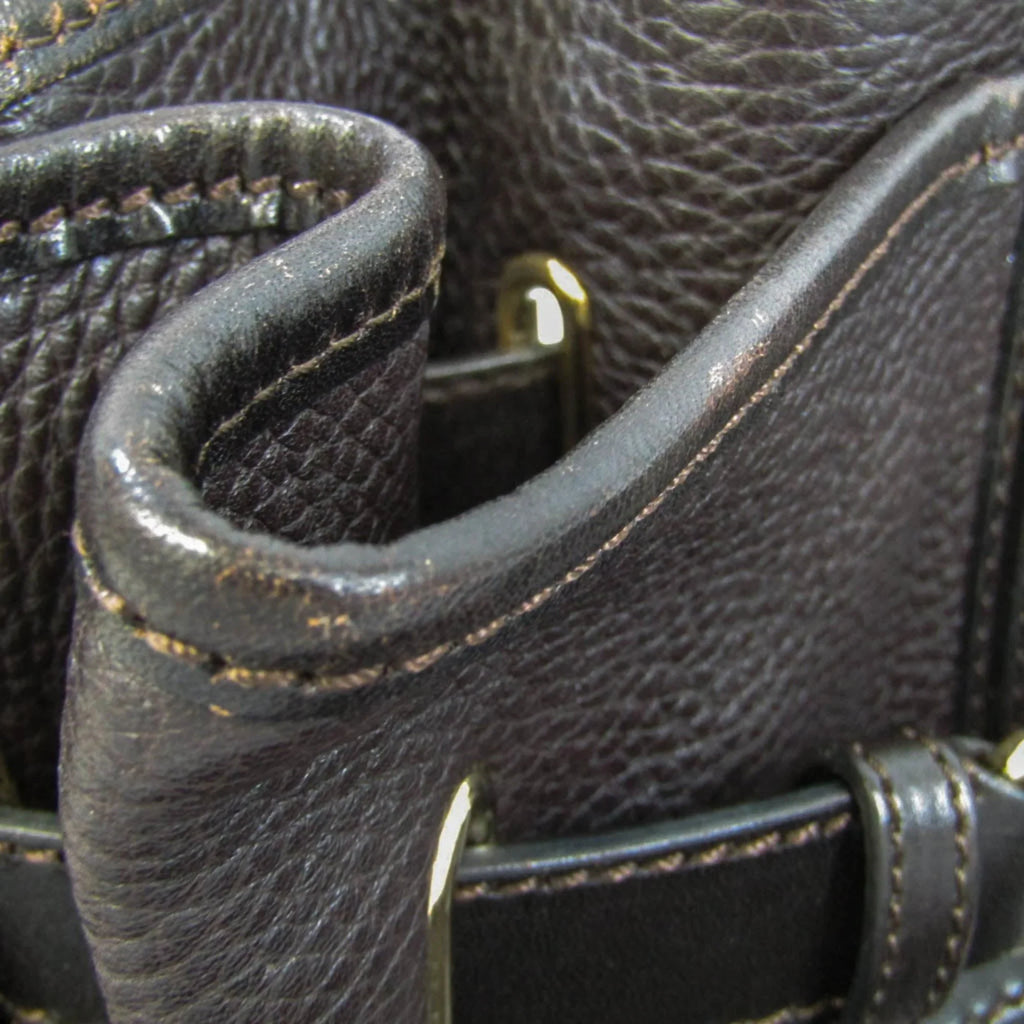 Burberry Bag Pre-Owned 3801199 Brown Women's Handbag,Shoulder Leather (Good) Dark