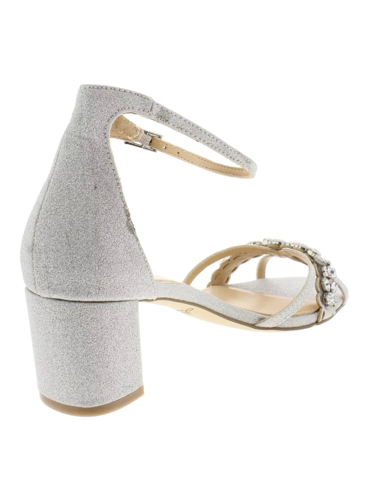 Badgley Block Leather Evening Patent Mischka Giona Sandals Heel  Jewel
