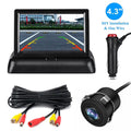 Foldable Display LCD Rear 4.3in Car LED Backup Night View Camera Monitor