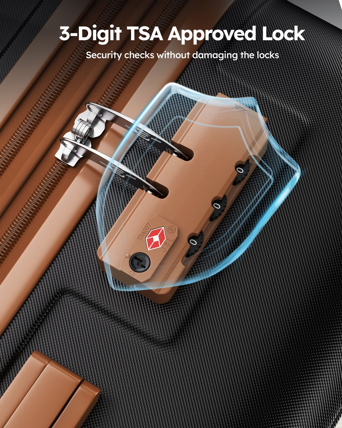 Suitcase Crtynell with Carry with on 20-Inch Lock Spinner Approved Airline Luggage Expandable TSA Wheels