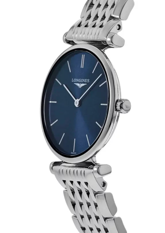 Blue Classique L4.209.4.95.6 Longines Steel La Grande Quartz Dial Women's Watch