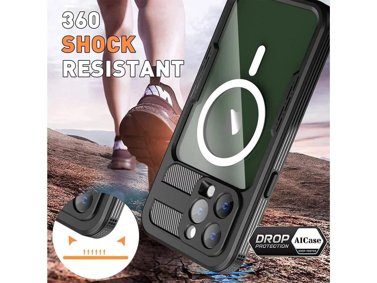iPhone 6.7 Max 14 Case Sealed Compatible Liquidproof Protection Underwater for Snowproof, with Shockproof Fully Full inch, MagSafe Pro Body Cover