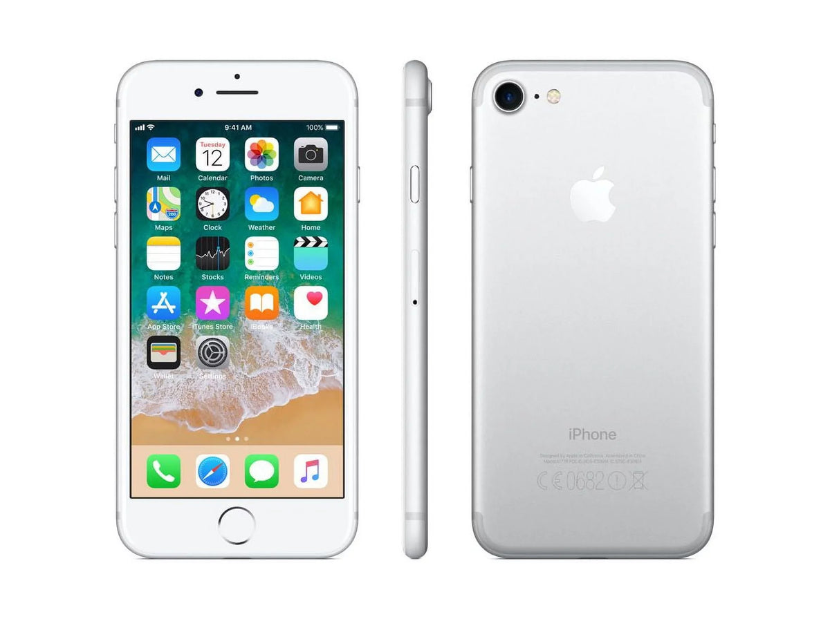 7 Apple (Good) Unlocked - Pre-Owned Silver Carrier - iPhone 128GB