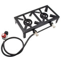 Stove for Patio Camping Cast walmeck ( Cooking Double Iron Propane Standard) BBQ Gas