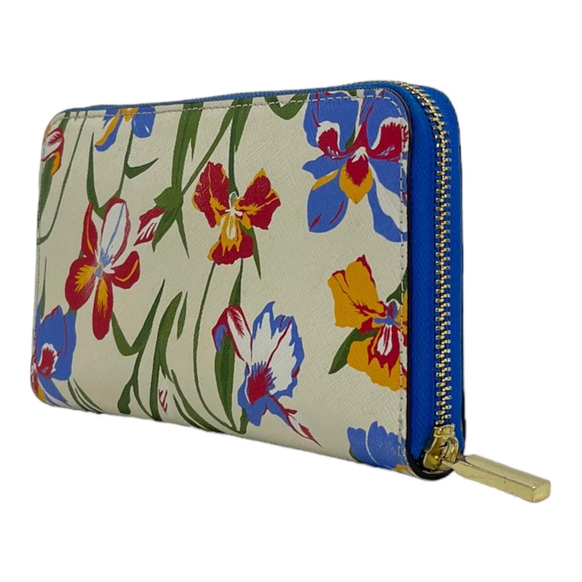 Wallet Floral Flower Continental Painted Tory Iris Burch Bag Multi New in Zip