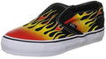 Black 5.5 Toddler Classic Sneakers Hot On Flames Slip Vans Shoes