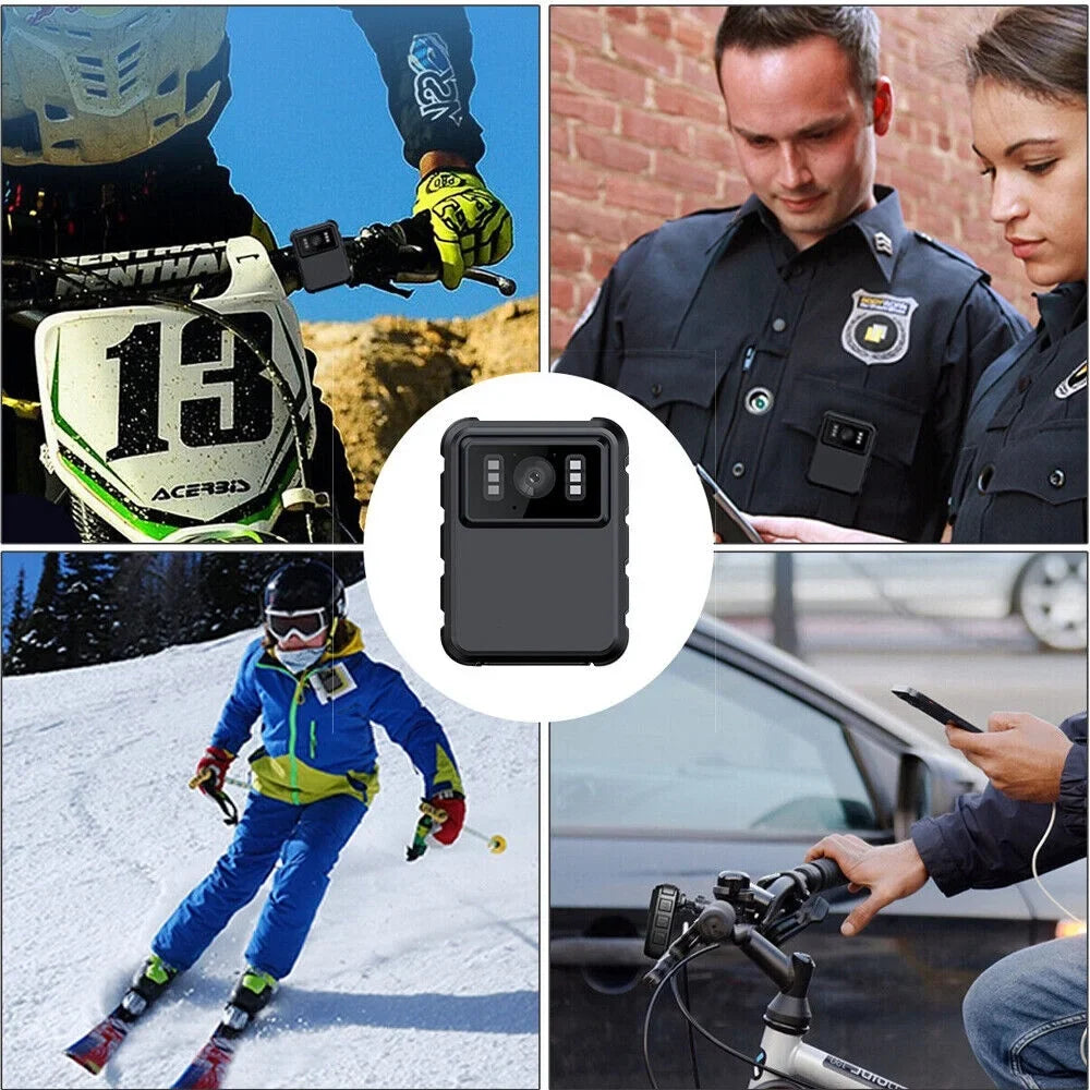 Night Video IR JLLOM Audio and Camcorder Vision DVR Mini Police Camera - Body with 1080P