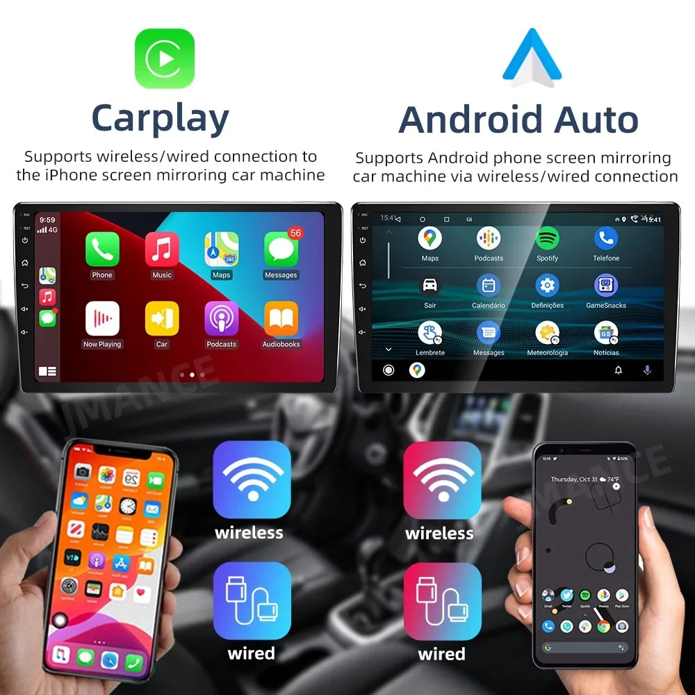 carplay/Auto 11 for Car with Camera Android Escape Ford Navi 2007-2012 Backup Stereo Radio GPS Carplay