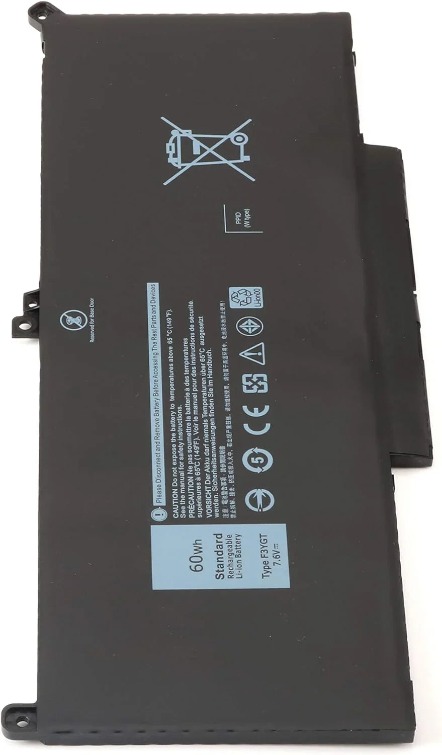 7480 7380 7280 p73g002 7490 60wh / 7000 for 7290/13 y Laptop 7000 Latitude 7000 14 7390 p29s002 F3YGT New 12 Dell