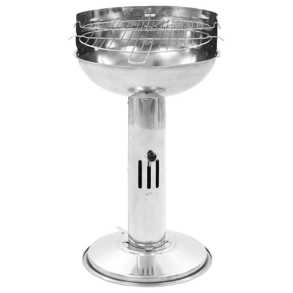 BBQ Stainless Buyweek Pedestal Steel Charcoal Grill