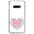 '- Faith Hope Galaxy Case Screen Love Protector Hybrid Samsung Floral Back, Glass S10e Tempered DistinctInk TPU Clear / Shockproof Bumper, Screen) Acrylic (5.8" for / - -