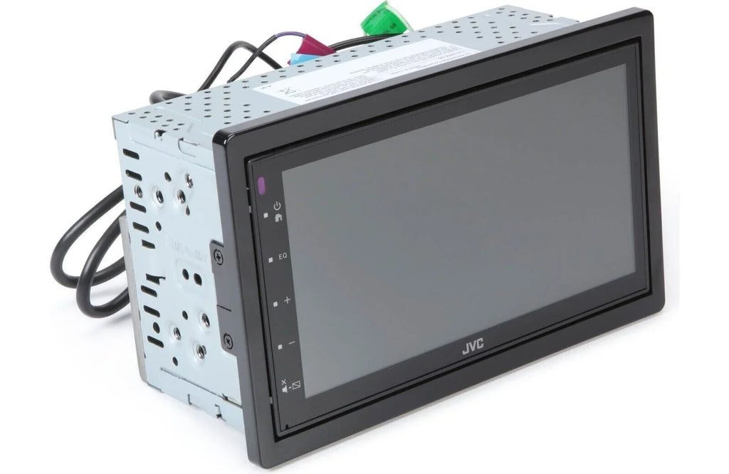 2 Player Bluetooth JVC Android Backup DIN For + USB CAM1800 6.75" Mirroring Media KW-M180BT Camera