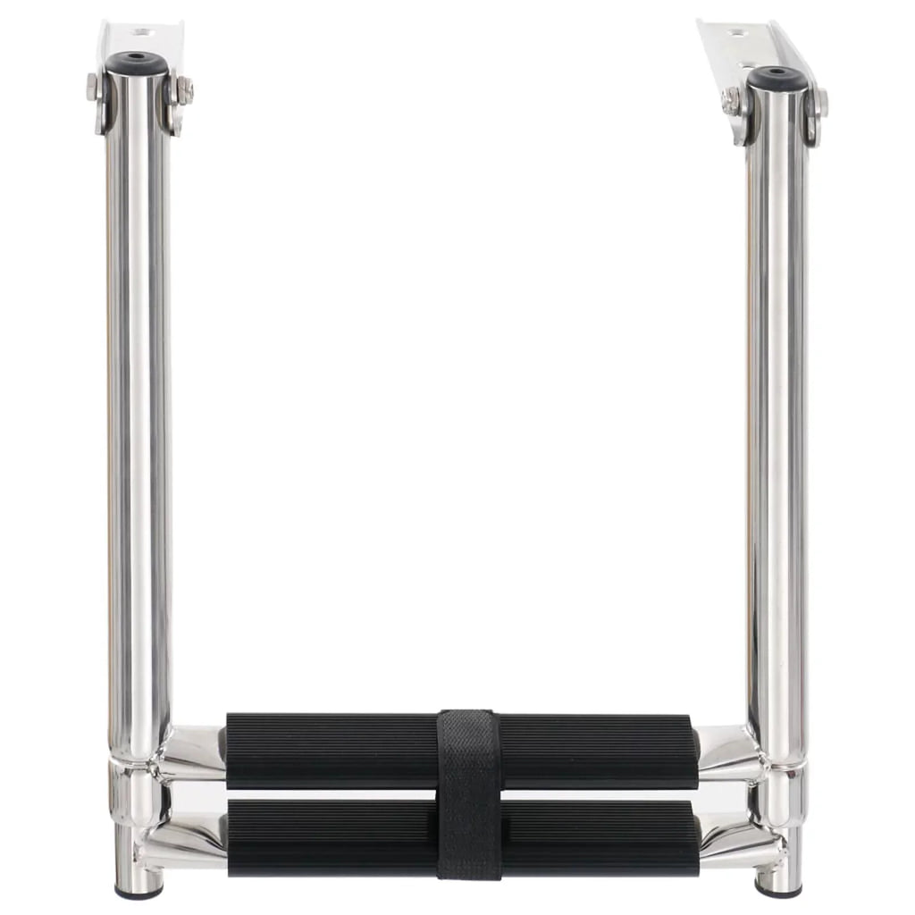 Stainless 2-step Boarding Carevas Folding Steel Ladder