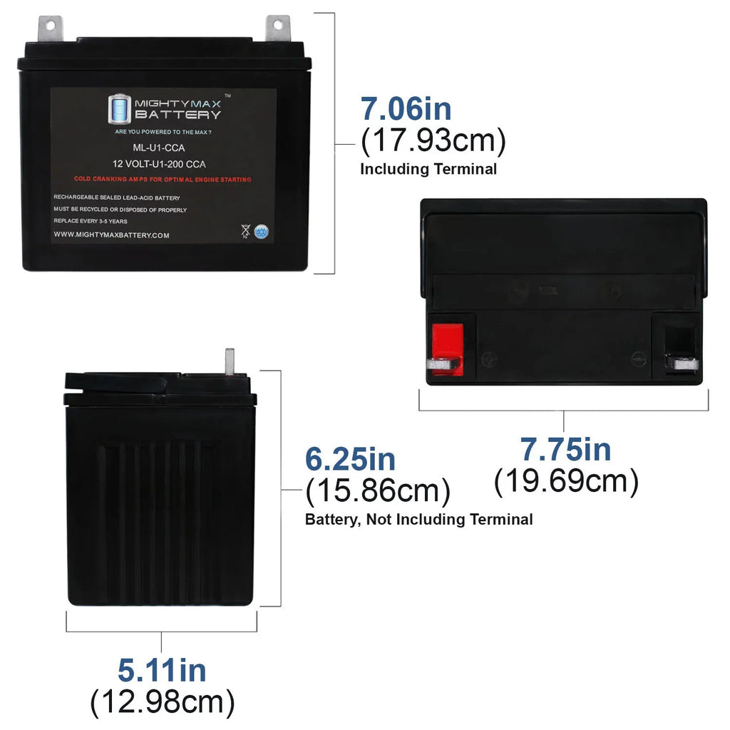 Battery 0Turn Mower Bobcat 942407H 200CCA Fastcat 12V Pro for ML-U1