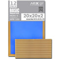 Fiberglass Pleated MPR Non AIR. Airflow Furnace Filter Dust 100 WICKED AIRX For From Restriction! Low Comparable FILTERS - to Filter Pack Basic CLEAN Air Filters, of Economy 20x20x2 12