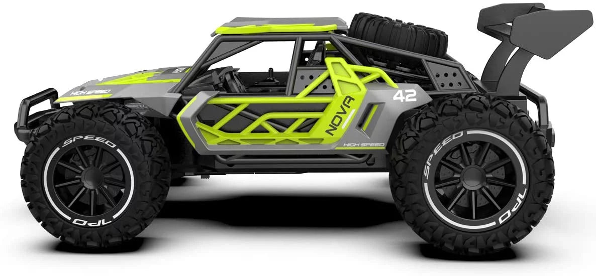 RC Fast with Batteries Car-2WD Kids FENG Racing Remote 8-12 Radio RC 2 Vehicle Rechargeable Cars Toys Control Off-Road 2.4GHz Cars Boys 22km/h (Green) QUN Adult CAR for Gift Years