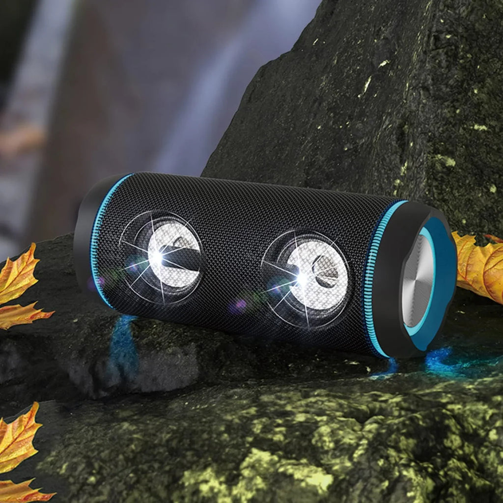 Powerful ip67 Outdoor EDUPLINK Bluetooth Deep Speakers Life Battery (Black) Liquidproof Bass Out for Watt 40 Long Charge Volume Louder