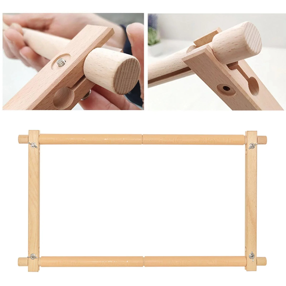 Holder Scroll Stitch 1X Quilting Frame Embroidery Tapestry Cross Hoop
