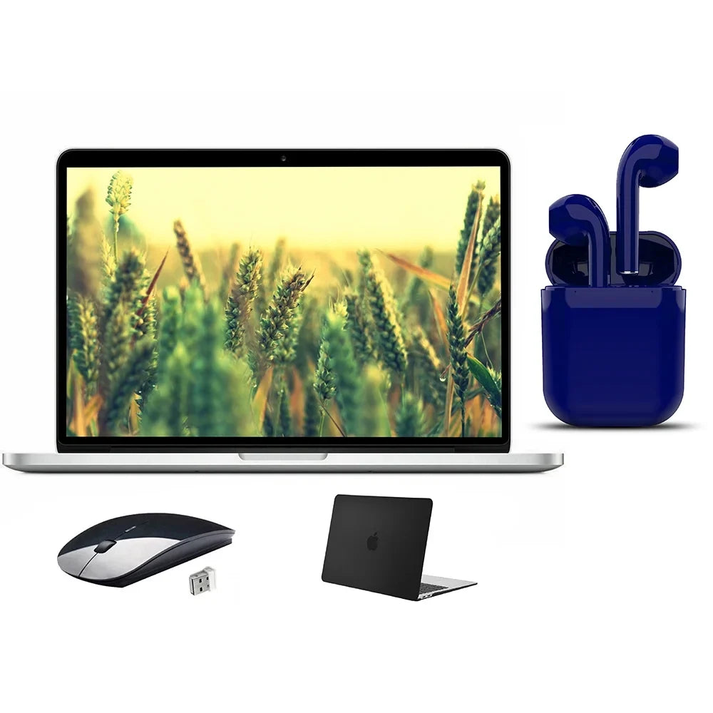 MacBook Case, (Refurbished) Pro HDD, Shipping 500GB and Headset, Wireless Restored Apple 13.3-inch, 8GB Core Black 2-Day Deal: Mouse, i5, Bundle Free - RAM, Intel