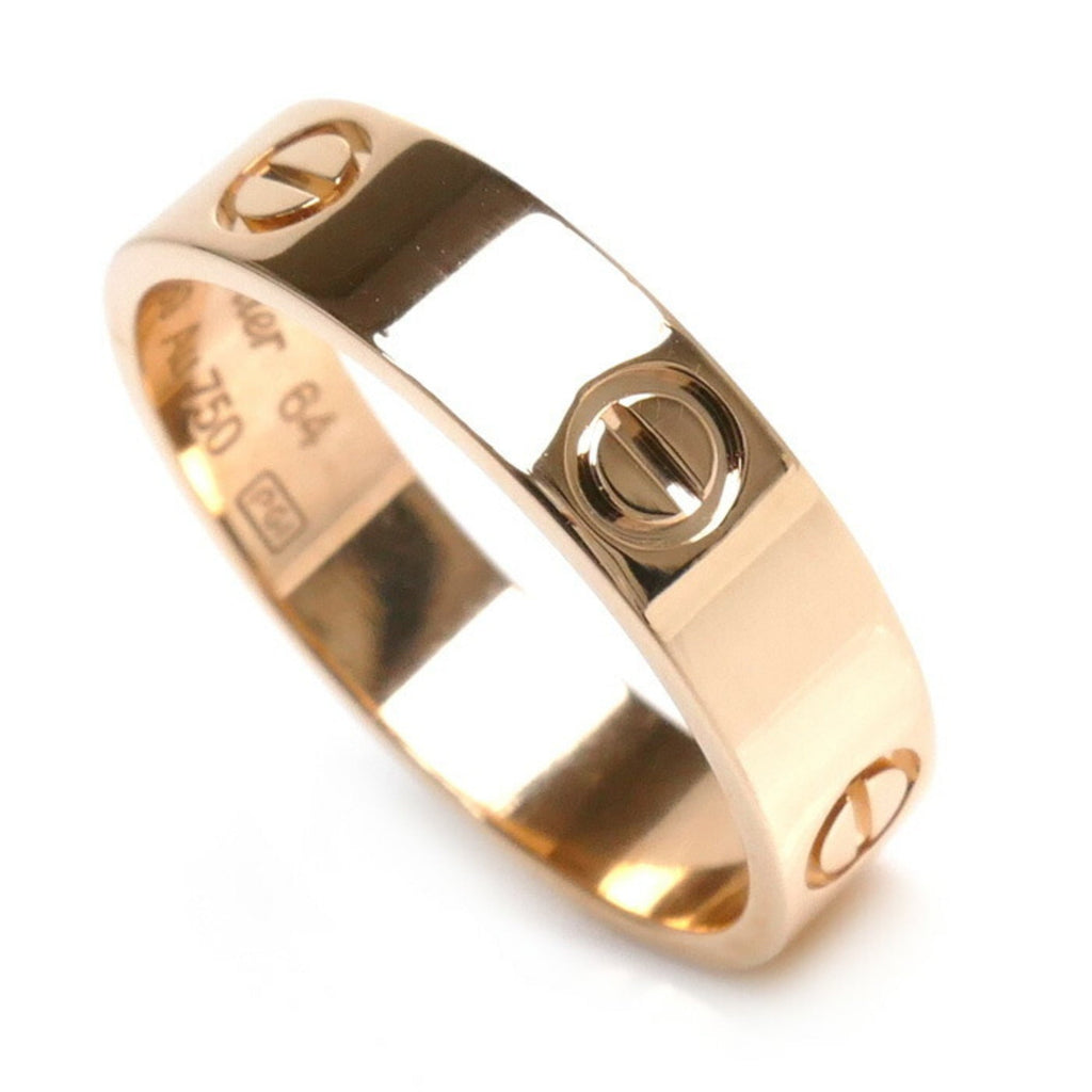 (Good) Pre-Owned 23.5 7.0g B4084864 Pink Size CARTIER Ring Love 64 Gold Men's K18PG
